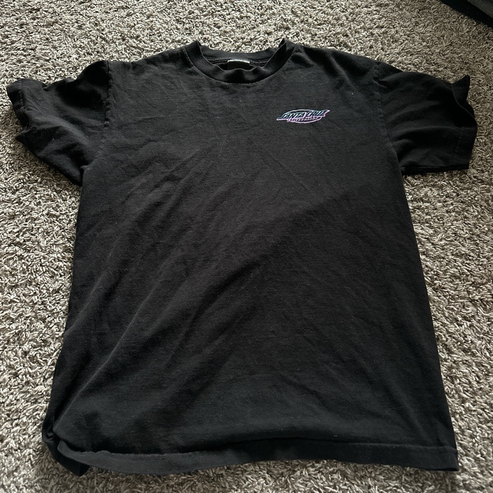 Santa Cruz Throwdown Dot T-Shirt - Black